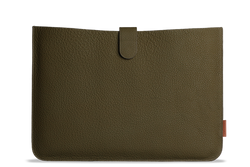 Atelier/C  'SLIM' Leather Sleeve for MacBook Pro 14 inch  'OLIVE'