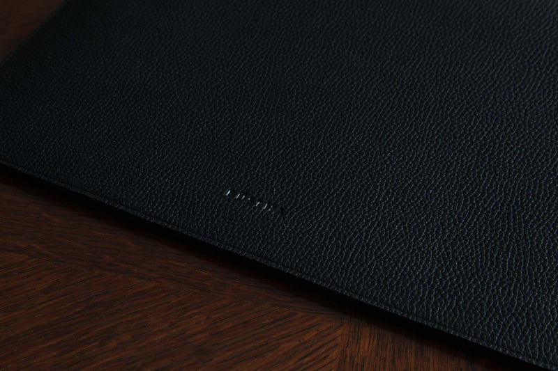 Atelier/C 'FLAP' Leather Hand Bag for MacBook 13 & 14 inch 'NOIR'