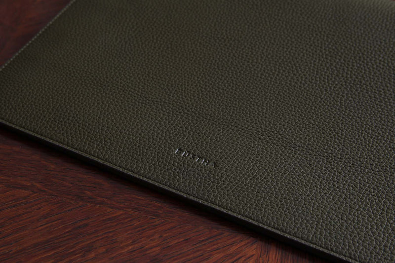 Atelier/C 'FLAP' Leather Hand Bag for MacBook 13 & 14 inch  'OLIVE'