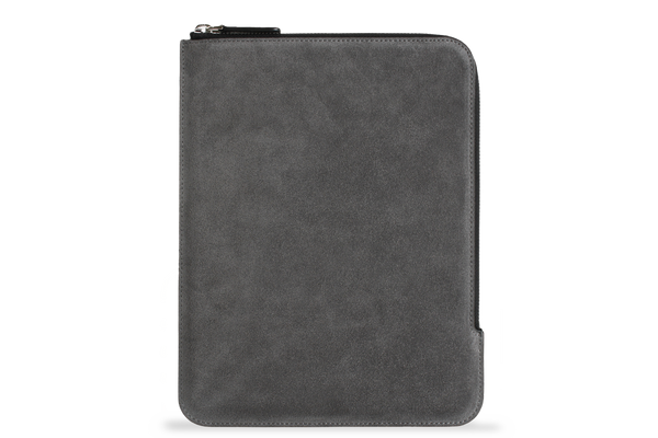 Earth/C 'Zip Folio' Suede Sleeve for iPad  'CONCRETE'