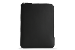 Earth/C 'Zip Folio' Leather Sleeve for iPad  'NOIR'