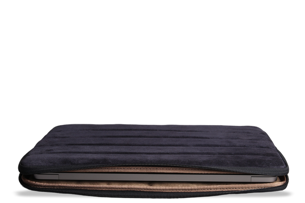 Earth/C 'PUFFER' Suede MacBook Sleeve for 13 inch & 14 inch 'NAVY'