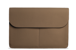 Atelier/C 'FLAP' Leather Hand Bag for MacBook 13 & 14 inch  'CAPPUCCINO'