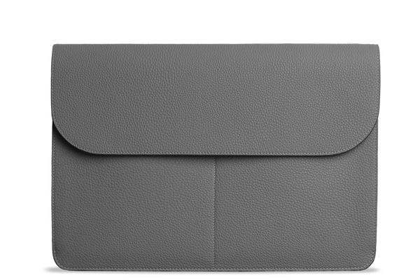 Atelier/C 'FLAP' Leather Hand Bag for MacBook 13 & 14 inch 'STONE'